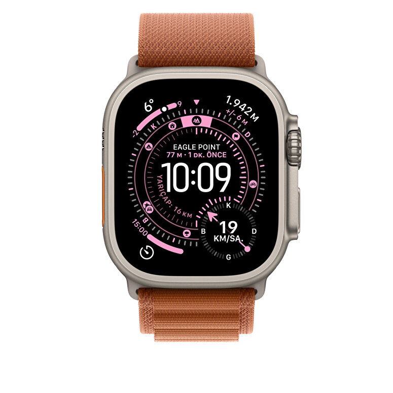 49 mm Terra Cotta Alpine Loop - Küçük Boy - Natürel Titanyum MFTA4ZM/A