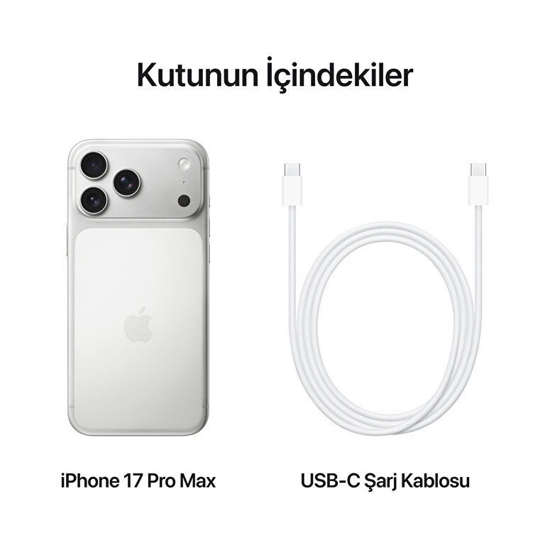 iPhone 17 Pro Max 512GB Gümüş MFYQ4TU/A