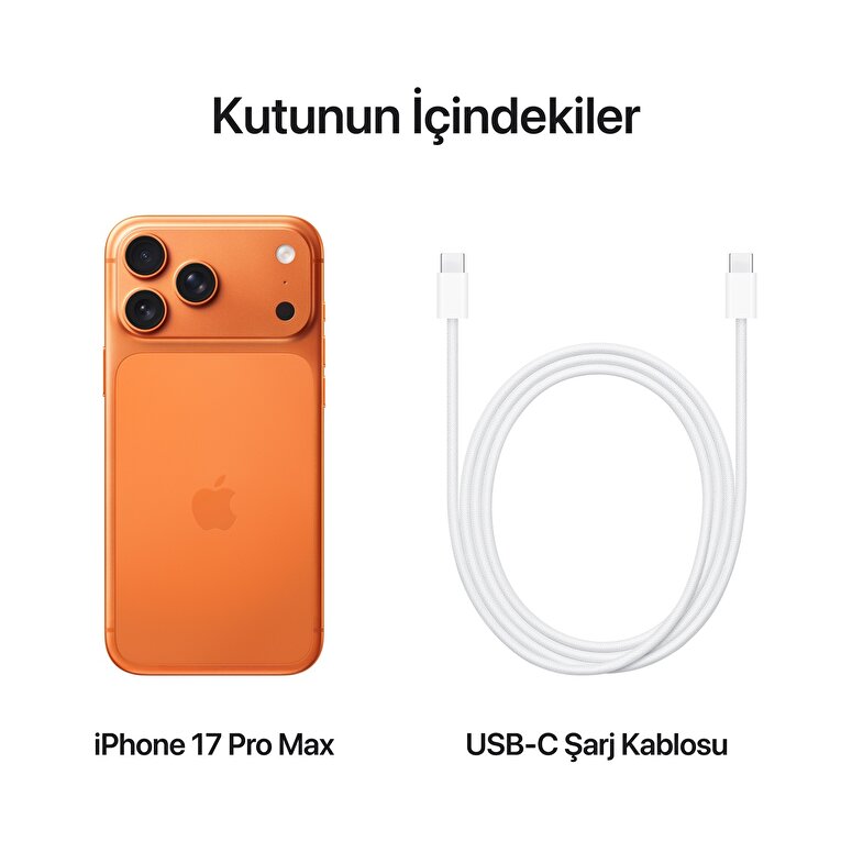 iPhone 17 Pro Max 1TB Kozmik Turuncu MFYW4TU/A