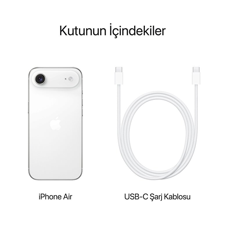 iPhone Air 1TB Pamuk Beyazı MG2X4TU/A