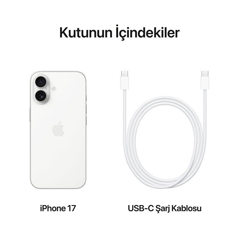 iPhone 17 256GB Beyaz MG6K4TU/A