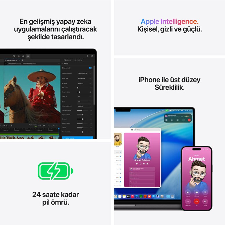 Apple MacBook Pro 16 inç M5 Max Çip 18 Çekirdekli CPU 32 Çekirdekli GPU 36GB Bellek 2TB SSD Gümüş MGE74TU/A