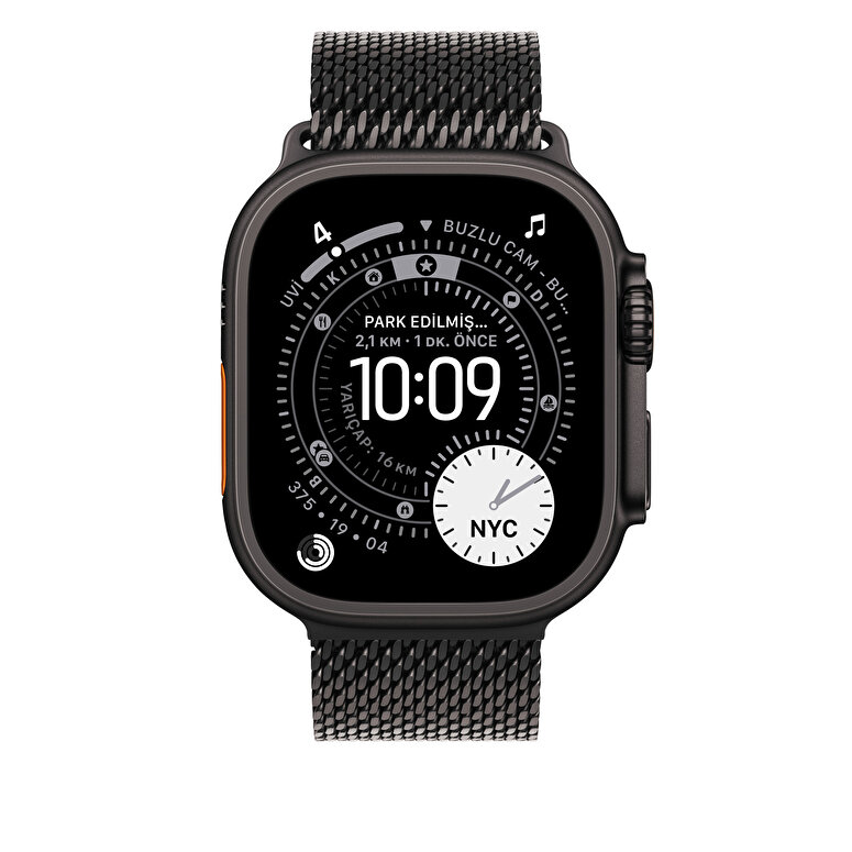 49 mm Siyah Titanyum Milano Loop - Küçük Boy MGHR4ZM/A