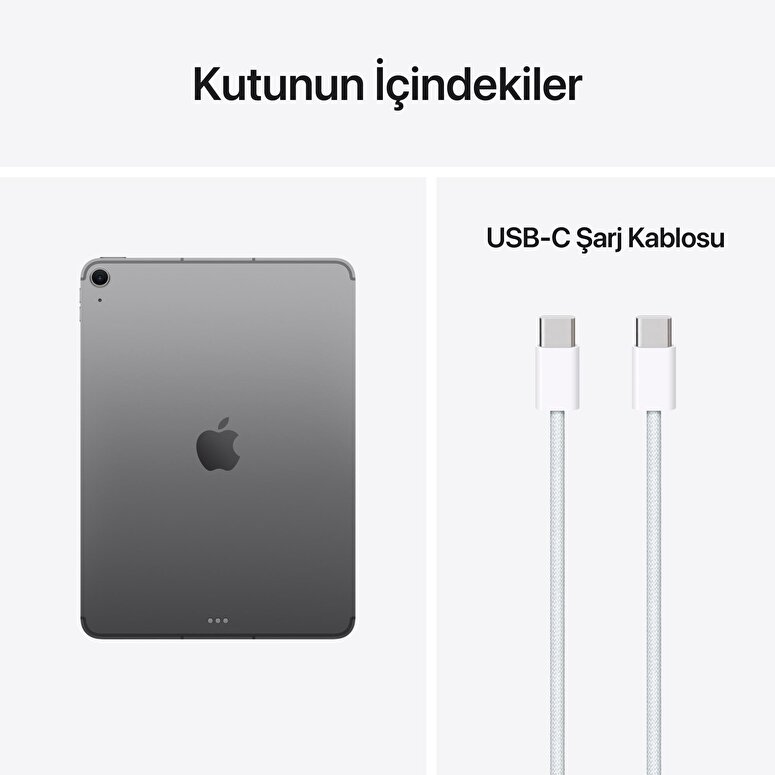 Apple 11 inç iPad Air M4 Wi-Fi + Cellular 256GB Uzay Grisi MH7D4TU/A