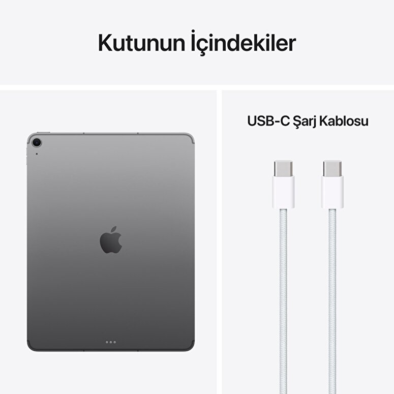 Apple 13 inç iPad Air M4 Wi-Fi + Cellular 1TB Uzay Grisi MH9R4TU/A