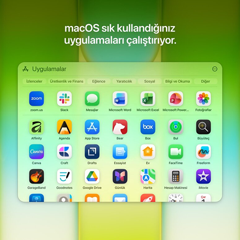 Apple MacBook Neo 13 inç A18 Pro Çip 6 Çekirdekli CPU 5 Çekirdekli GPU 8GB Bellek 256GB SSD Puslu Sarı MHFD4TU/A