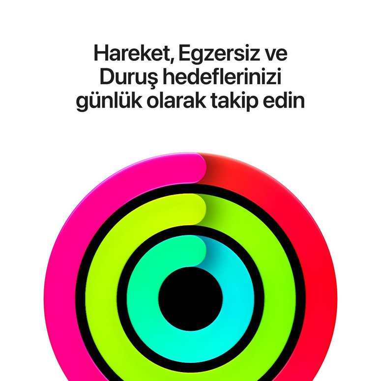 Apple Watch SE 3 GPS 44mm Gece Yarısı Alüminyum Kasa ve Lacivert Spor Kordon - M/L MJL94TU/A