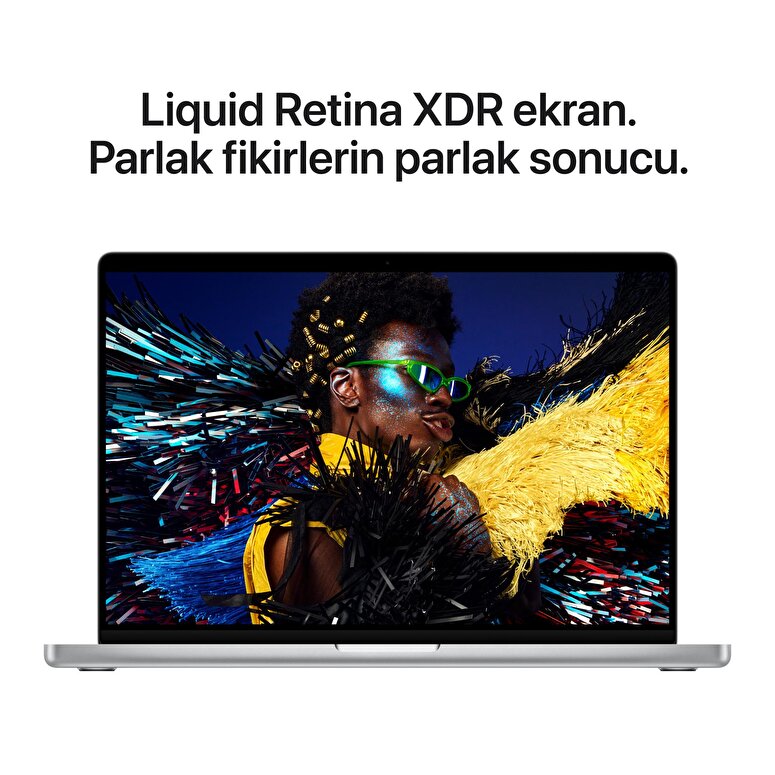 Apple MacBook Pro 14 inç M5 Pro Çip 15 Çekirdekli CPU 16 Çekirdekli GPU 24GB Bellek 2TB SSD Gümüş MJLV4TU/A