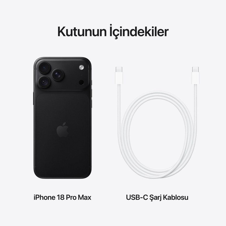 iPhone 18 Pro Max 1TB Siyah MJXX4TU/A