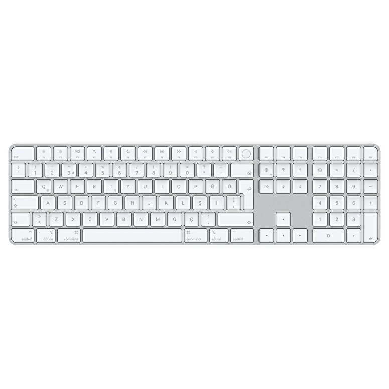 Apple çipe sahip Mac modelleri için Touch ID özellikli ve Sayısal Tuş Takımlı Magic Keyboard - Türkçe Q Klavye MK2C3TQ/A