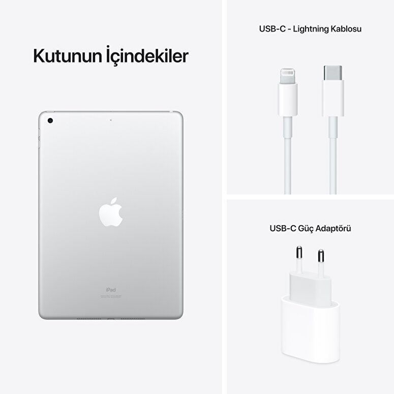 Apple iPad 10.2" Wi-Fi 256GB - Gümüş  MK2P3TU/A