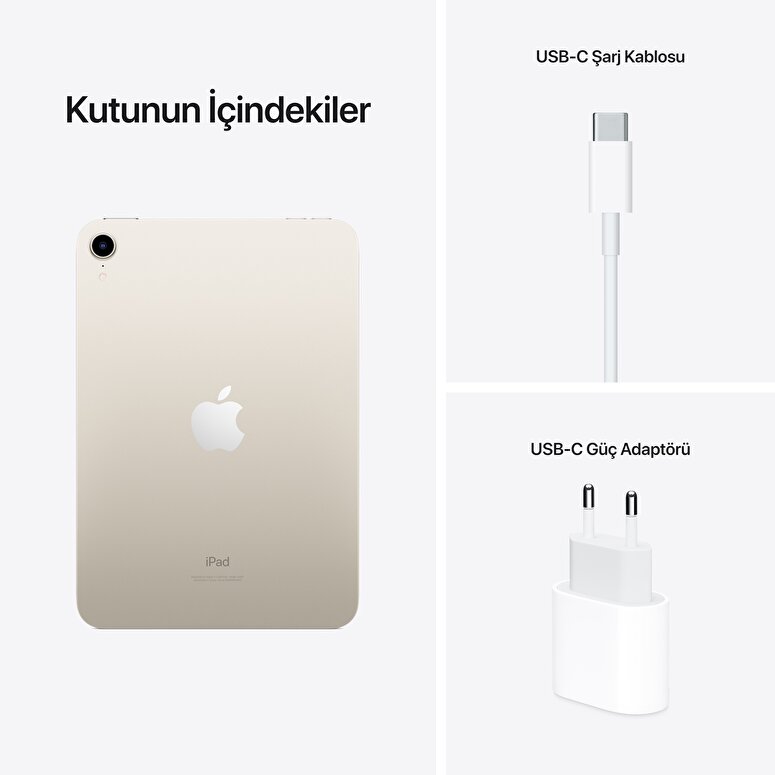 Apple iPad mini 8.3" Wi-Fi 64GB - Yıldız Işığı  MK7P3TU/A