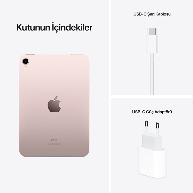 Apple iPad mini 8.3" Wi-Fi 64GB - Pembe  MLWL3TU/A