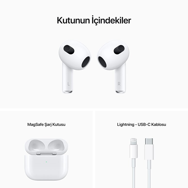 AirPods (3. nesil) ve MagSafe Şarj Kutusu  MME73TU/A