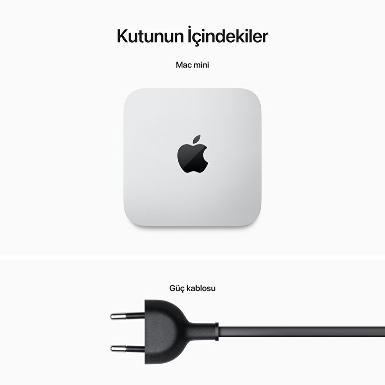 Apple Mac mini M2 çip 8-çekirdekli CPU ve 10-çekirdekli GPU, 512GB SSD - Gümüş MMFK3TU/A