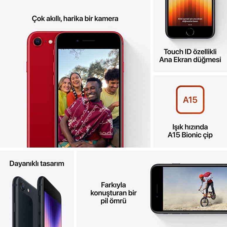 Apple iPhone SE 256GB (PRODUCT)RED  MMXP3TU/A
