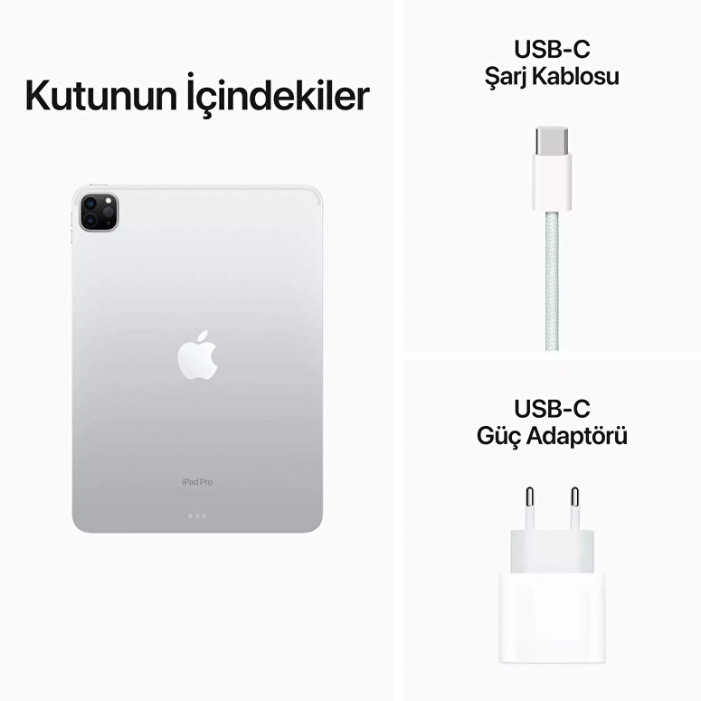 Apple 11 inç iPad Pro Wi-Fi 256GB - Gümüş  MNXG3TU/A