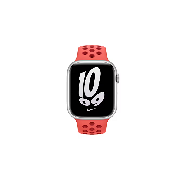 Apple Watch 45 mm Bright Crimson/Gym Red Nike Spor Kordon MPHA3ZM/A