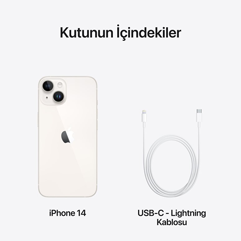 Apple iPhone 14 256GB Yıldız Işığı  MPW43TU/A