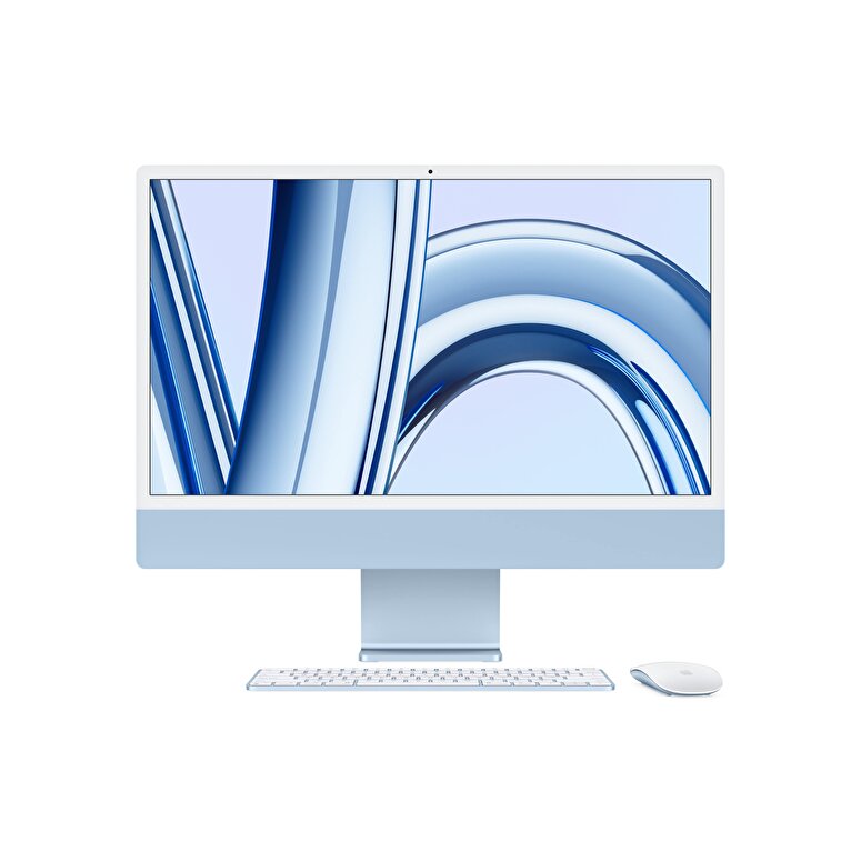 iMac 24 inc 4.5K M3 8CPU 10GPU 8GB 256GB Mavi  MQRQ3TU/A