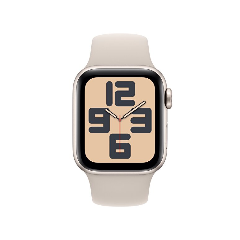 Apple Watch SE GPS 40mm Yıldız Işığı Alüminyum Kasa ve Yıldız Işığı Spor Kordon - S/M - MR9U3TU/A MR9U3TU/A