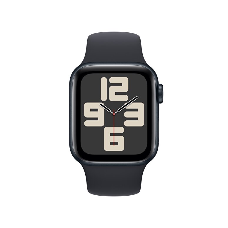 Apple Watch SE GPS 40mm Gece Yarısı Alüminyum Kasa ve Gece Yarısı Spor Kordon - S/M  MR9X3TU/A