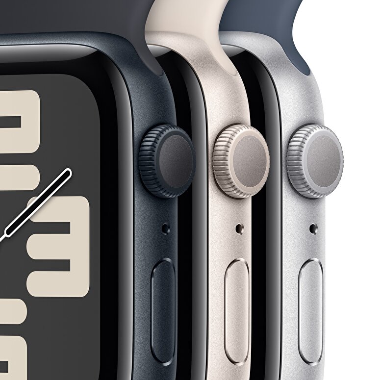 Apple Watch SE GPS 40mm Gece Yarısı Alüminyum Kasa ve Gece Yarısı Spor Kordon - S/M  MR9X3TU/A