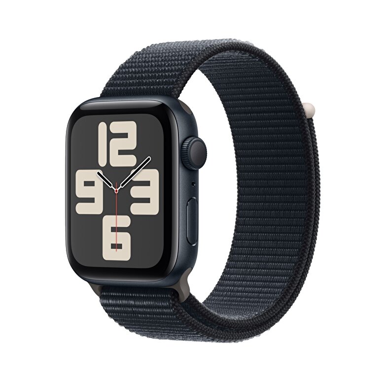Apple Watch SE GPS 44mm Gece Yarısı Alüminyum Kasa ve Gece Yarısı Spor Loop  MREA3TU/A
