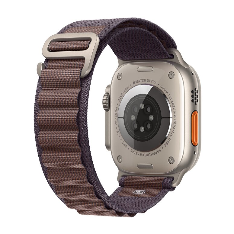 Apple Watch Ultra 2 GPS + Cellular, 49mm Titanyum Kasa ve Indigo Alpine Loop - Küçük Boy  MRER3TU/A