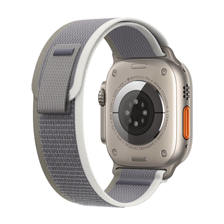 Apple Watch Ultra 2 GPS + Cellular, 49mm Titanyum Kasa ve Yeşil/Gri Trail Loop - S/M  MRF33TU/A