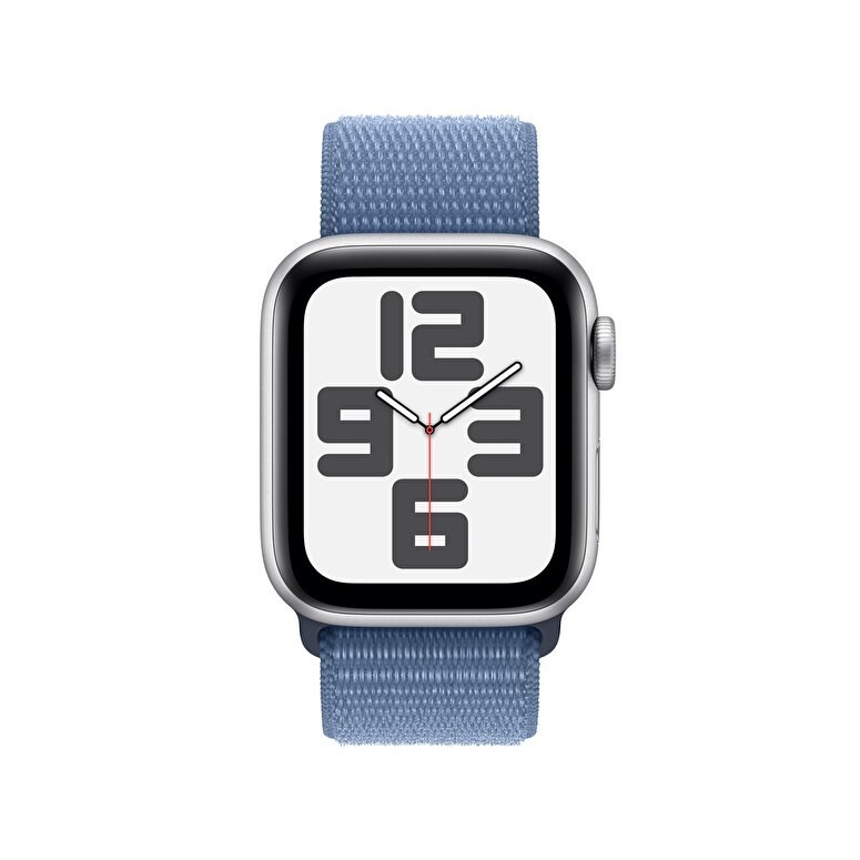 Apple Watch SE GPS + Cellular 40mm Gümüş Rengi Alüminyum Kasa ve Buz Mavisi Spor Loop  MRGQ3TU/A
