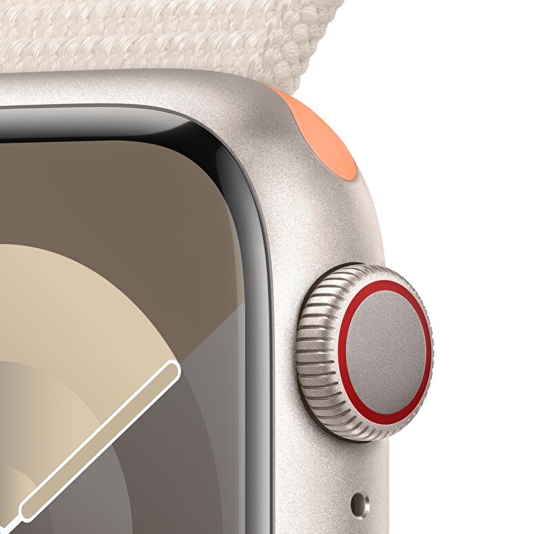 Apple Watch Series 9 GPS + Cellular 41mm Yıldız Işığı Alüminyum Kasa ve Yıldız Işığı Spor Loop - MRHQ3TU/A MRHQ3TU/A