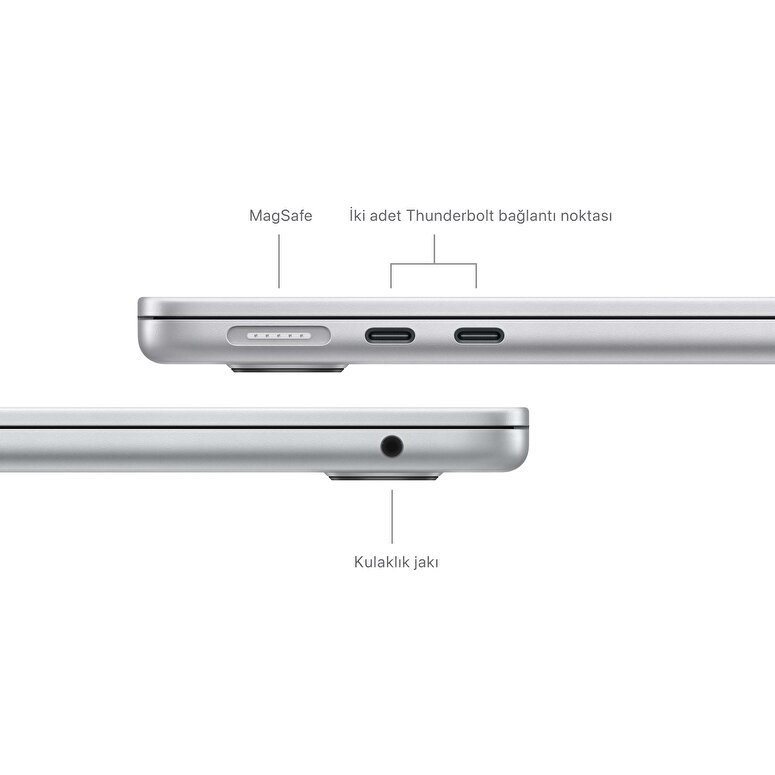 MacBook Air 13 inç M3 Çip 8CPU 8GPU 8GB Bellek 256GB SSD Gümüş  MRXQ3TU/A