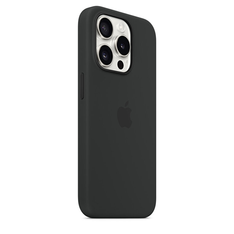 Apple iPhone 15 Pro için MagSafe özellikli Silikon Kılıf - Siyah MT1A3ZM/A