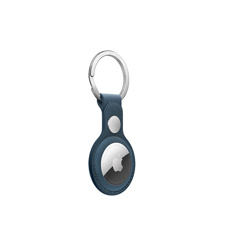 AirTag FineWoven Key Ring - Pacific Blue MT2K3ZM/A