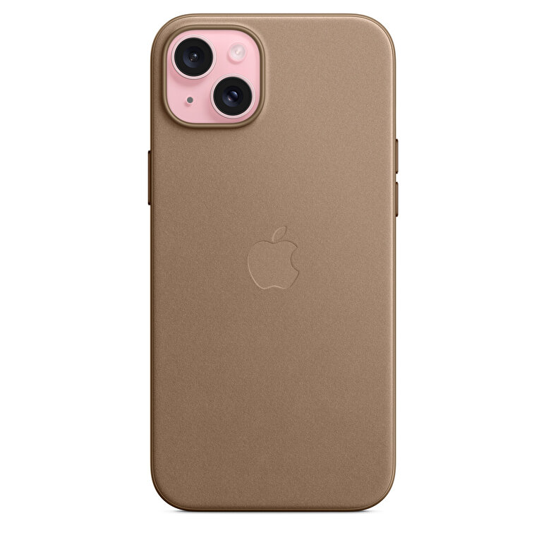 Apple iPhone 15 Plus için MagSafe özellikli Mikro Dokuma Kılıf - Vizon Grisi MT473ZM/A