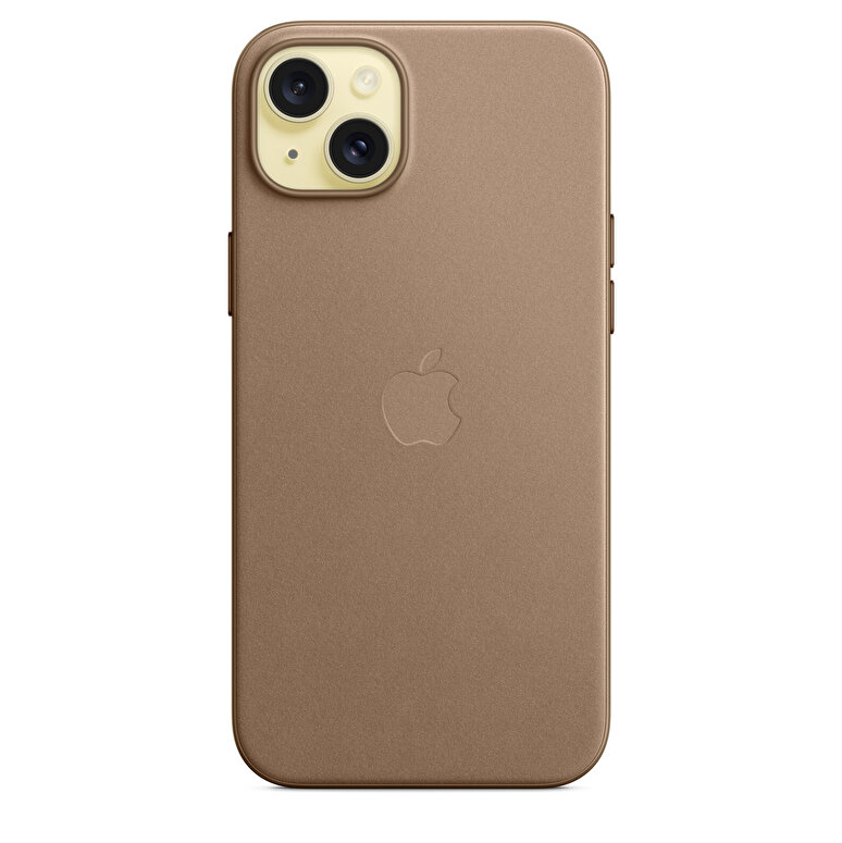 Apple iPhone 15 Plus için MagSafe özellikli Mikro Dokuma Kılıf - Vizon Grisi MT473ZM/A