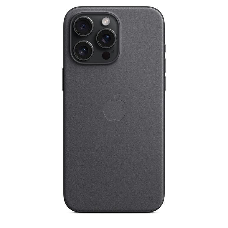 Apple iPhone 15 Pro Max için MagSafe özellikli Mikro Dokuma Kılıf - Siyah MT4V3ZM/A