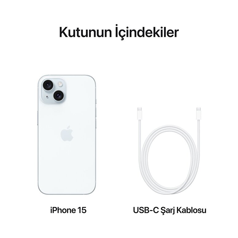 Apple iPhone 15 128GB Mavi  MTP43TU/A