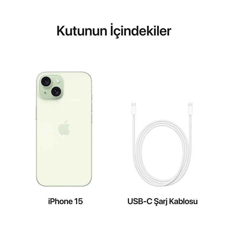 Apple iPhone 15 256GB Yeşil  MTPA3TU/A