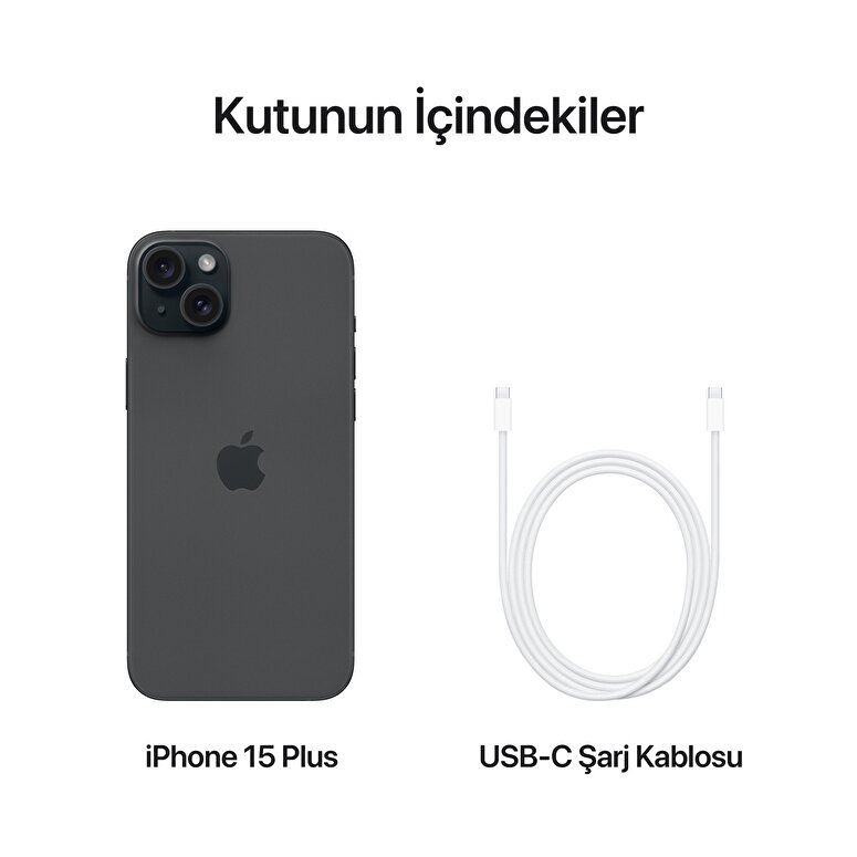 Apple iPhone 15 Plus 256GB Siyah  MU183TU/A