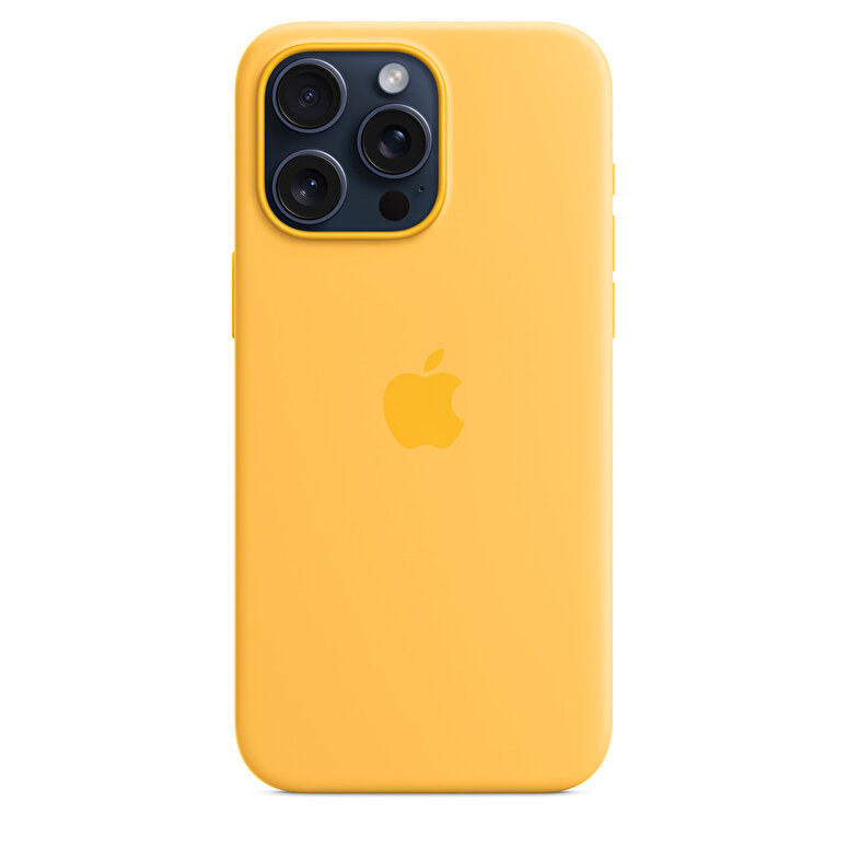 iPhone 15 Pro Max için MagSafe özellikli Silikon Kılıf - Gün Işığı  MWNP3ZM/A