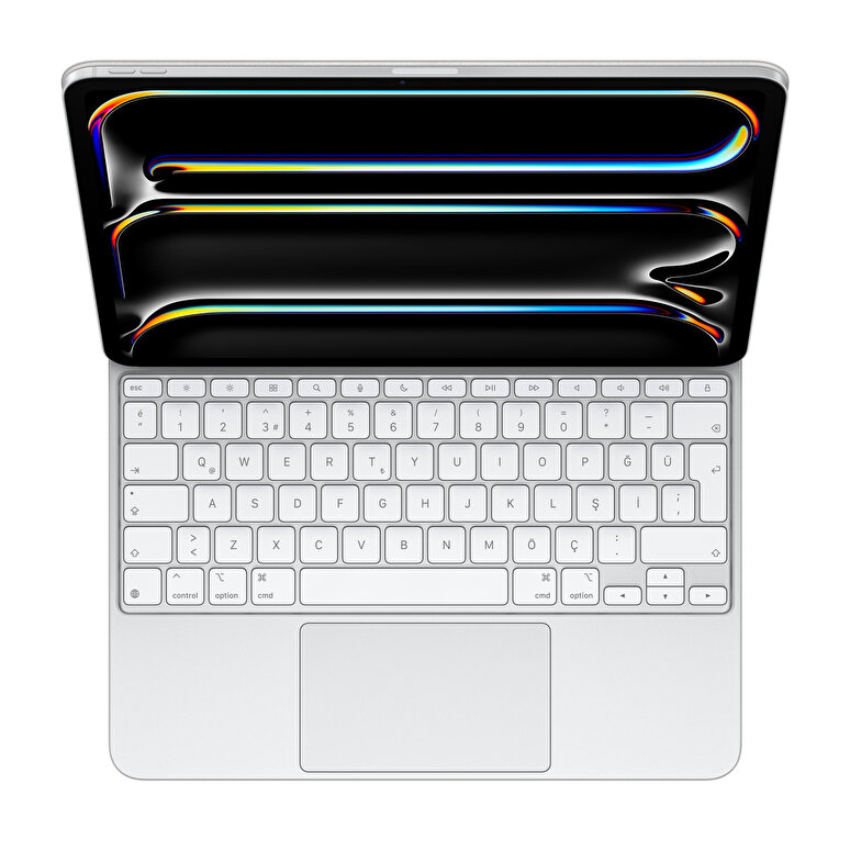 13 inç iPad Pro (M4) için Magic Keyboard - Türkçe Q Klavye - Beyaz MWR43TQ/A
