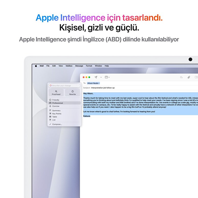 Apple iMac 24inc Retina 4.5K, M4 10-core CPU, 10-core GPU, 16GB Bellek, 512GB SSD, Gümüş  MWUV3TU/A