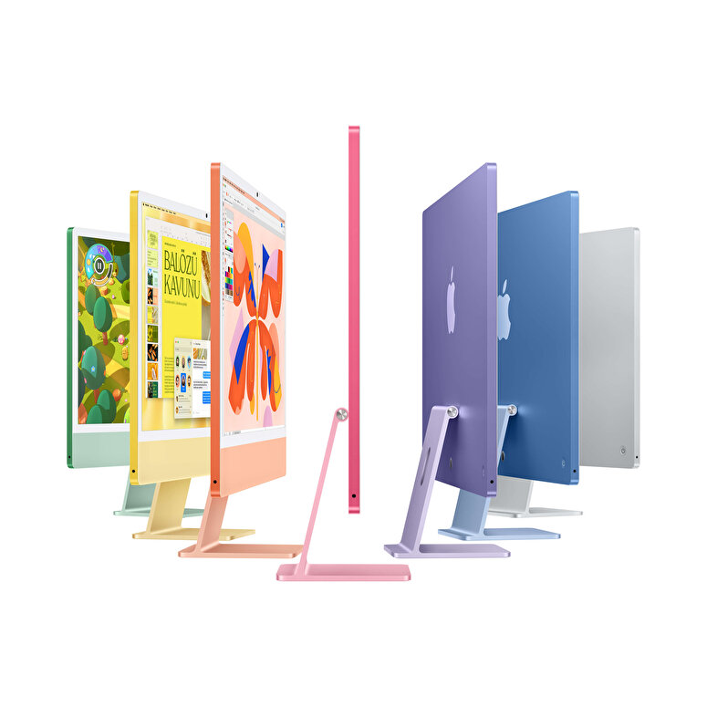 iMac 24 inç Retina 4.5K M4 çip 10 çekirdekli CPU ve 10 çekirdekli GPU 16GB 256GB SSD - Pembe MWV43TU/A