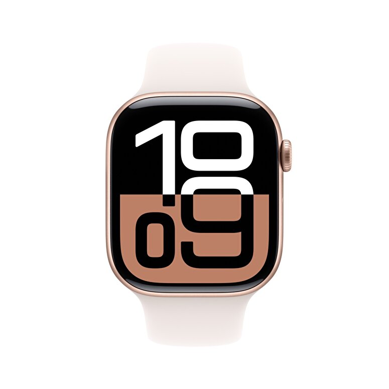 Apple Watch Series 10 GPS + Cellular 42mm Roze Altın Rengi Alüminyum Kasa  Bulut Pembesi Spor Kordon - S/M  MWX93TU/A