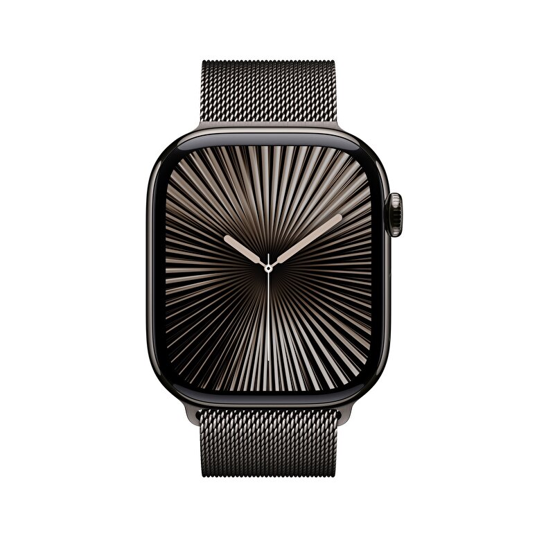 Apple Watch Series 10 GPS + Cellular 46mm Arduvaz Titanyum Kasa  Arduvaz Milano Loop - M/L  MWYW3TU/A