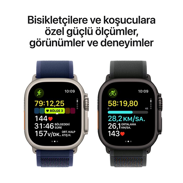 Apple Watch Ultra 2 GPS + Cellular 49mm Natürel Titanyum Kasa  Lacivert Ocean Kordon  MX4D3TU/A
