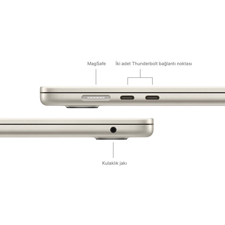 MacBook Air 15 inç M3 Çip 8CPU 10GPU 16GB Bellek 512GB SSD Yıldız Işığı MXD33TU/A