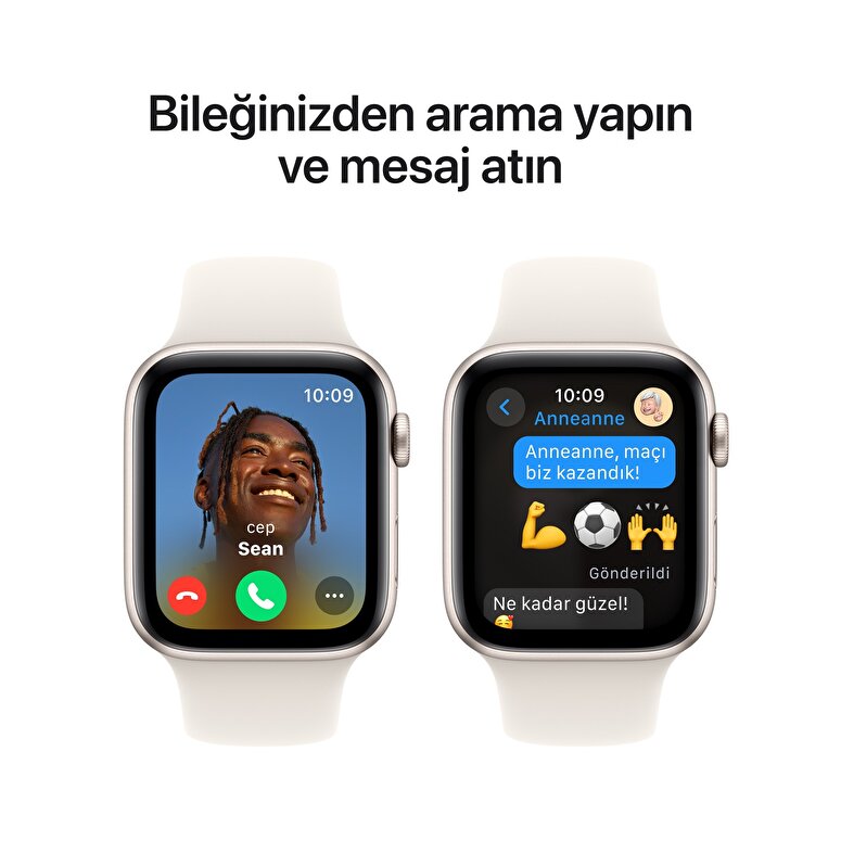 Apple Watch SE GPS 40mm Yıldız Işığı Alüminyum Kasa  Yıldız Işığı Spor Kordon - S/M  MXEF3TU/A